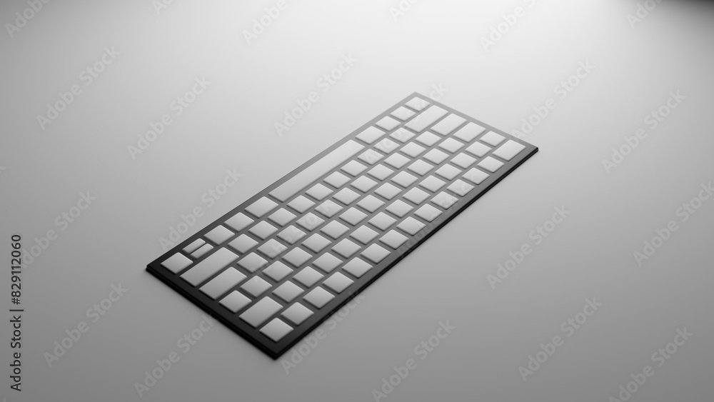 computer keyboard made in 3d computer keyboard made in 3d