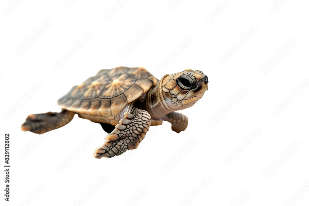Cute Baby Turtle Isolated on Transparent Background Cute Baby Turtle Isolated on Transparent Background