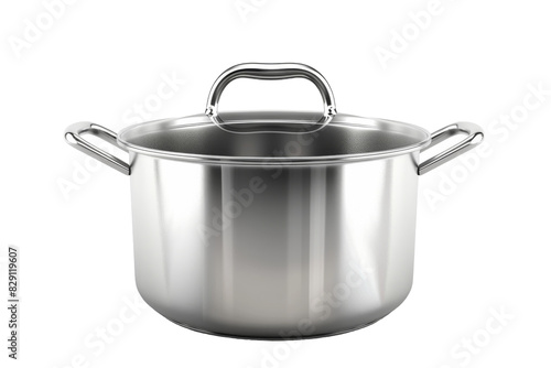 Professional Grade Metal Cooking Pot Isolated on Transparent Background