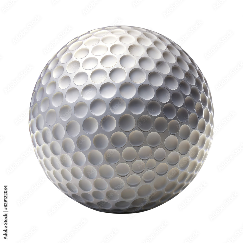 White Golf Ball on Transparent Background White Golf Ball on Transparent Background