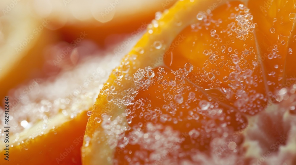 Orange fruit close-up. Pieces of orange. Orange fruit close-up. Pieces of orange.