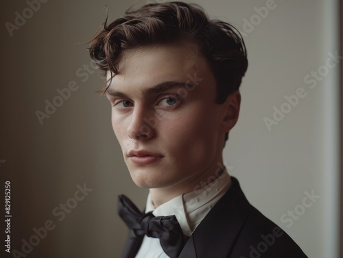 Dashing young man in formal attire