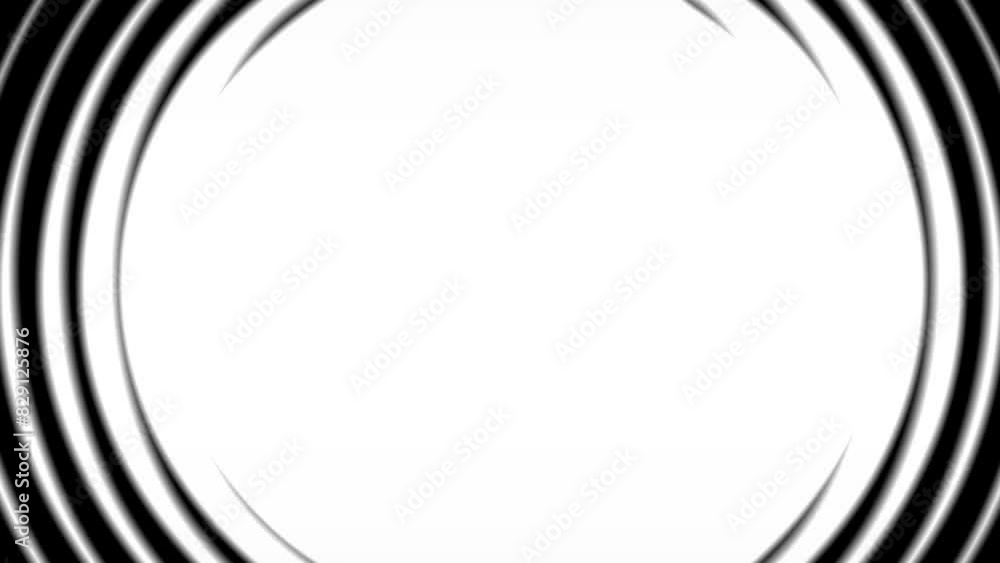 Radial black and white shape animation Radial black and white shape animation
