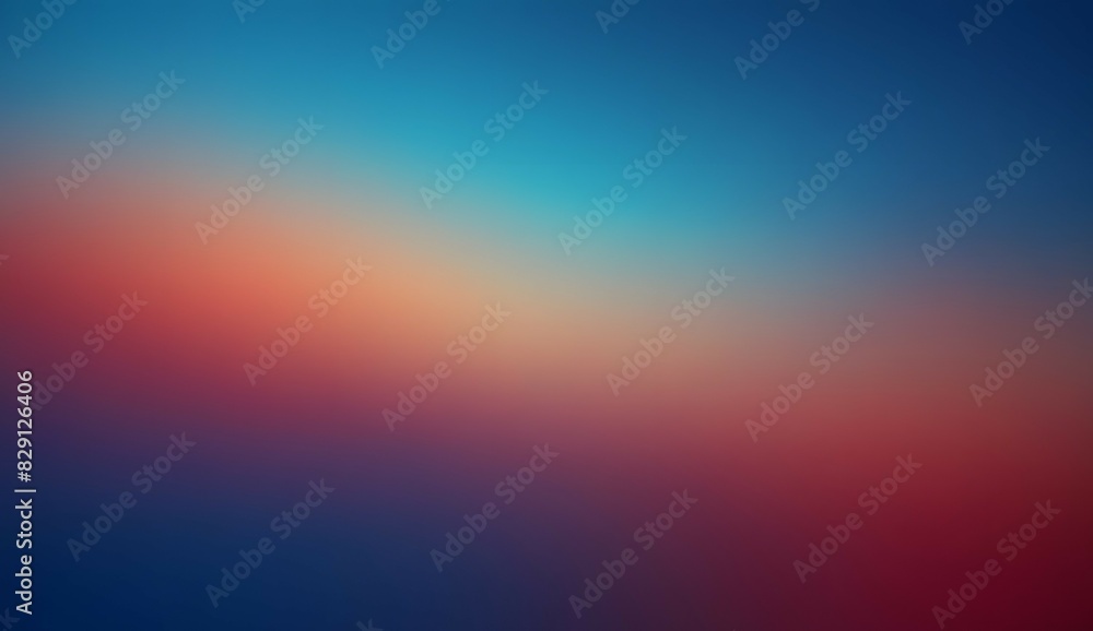 Naklejka premium Blue and red grainy gradient blur background wallpaper