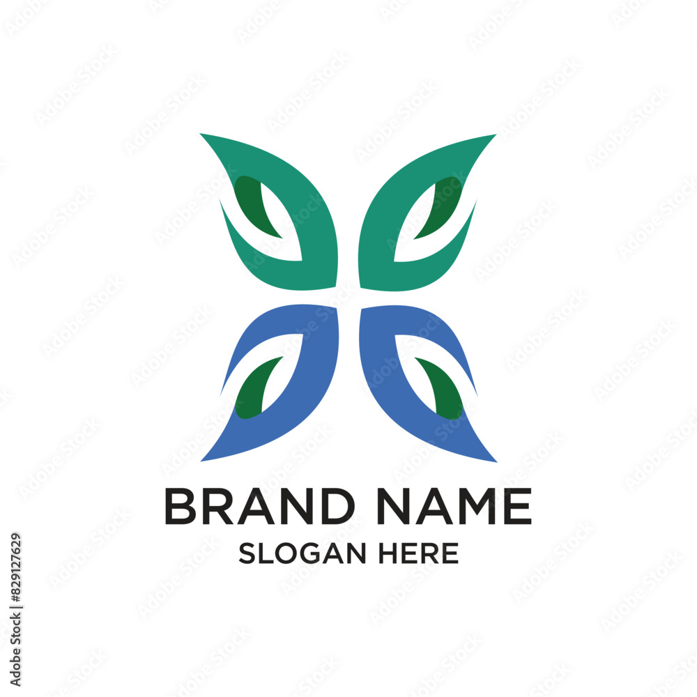 Fototapeta premium Brand logo design simple concept Premium Vector