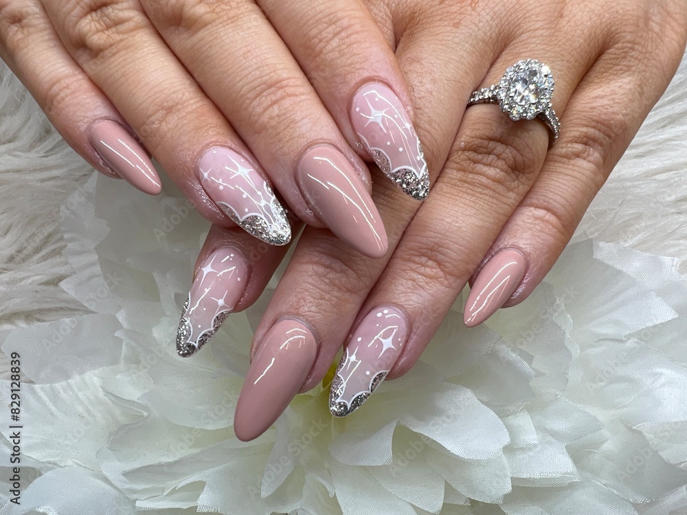 Elegant Manicured Hands with Glossy Nails
Elegant Manicured Hands with Glossy Nails