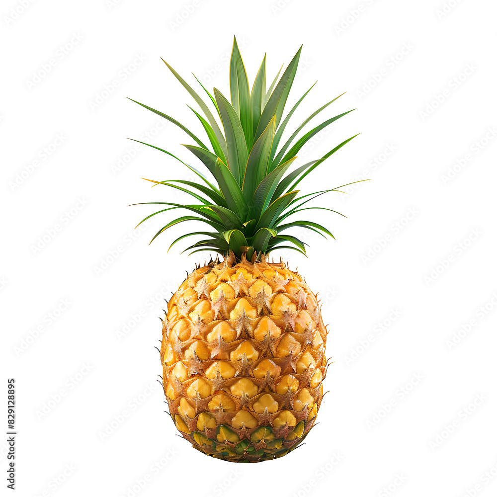 Pineapple isolated on transparent background Pineapple isolated on transparent background