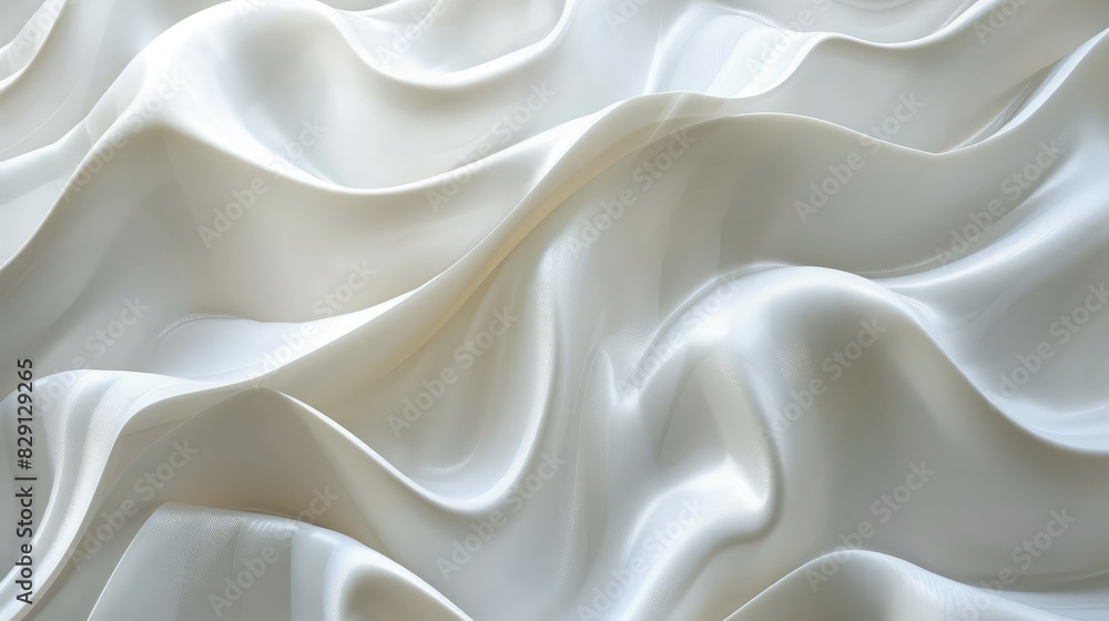Abstract white background with dynamic wave patterns and delicate highlights Abstract white background with dynamic wave patterns and delicate highlights
