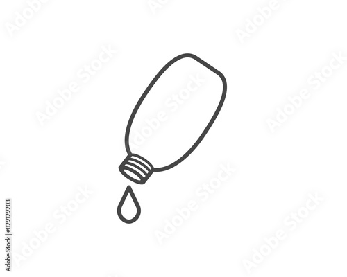 Vector icons of beauty, cosmetics and care. Bottle, jar, shower gel, face cream, body lotion, spray, ointment, paste.