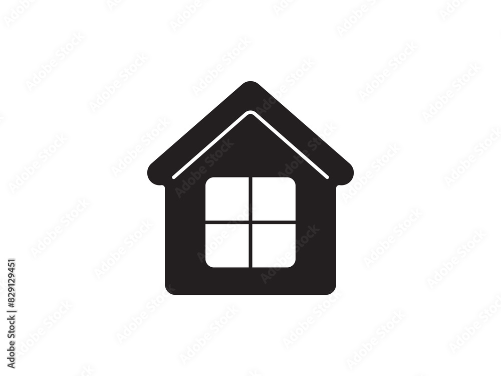 Icon a house representation, isolated against a clean background. This simple vector symbol evokes a sense of warmth and security, embodying the concept of home. Icon a house representation, isolated against a clean background. This simple vector symbol evokes a sense of warmth and security, embodying the concept of home.