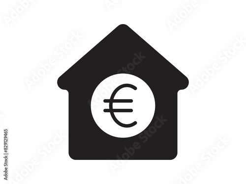 Icon a house representation, isolated against a clean background. This simple vector symbol evokes a sense of warmth and security, embodying the concept of home.