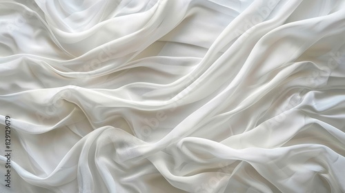Abstract white fabric background with minimalist design and subtle textures for a modern look