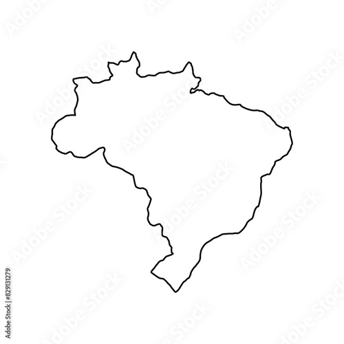 Brazil Outline Map