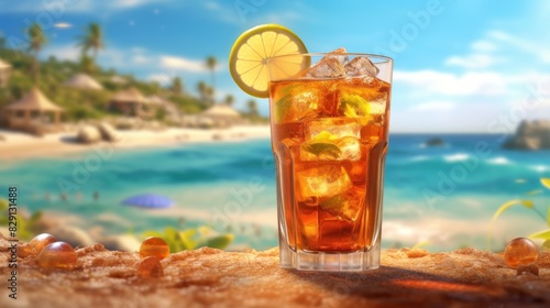 Alcoholic cocktail. alcoholic cocktail isolated on a background with copy space 
