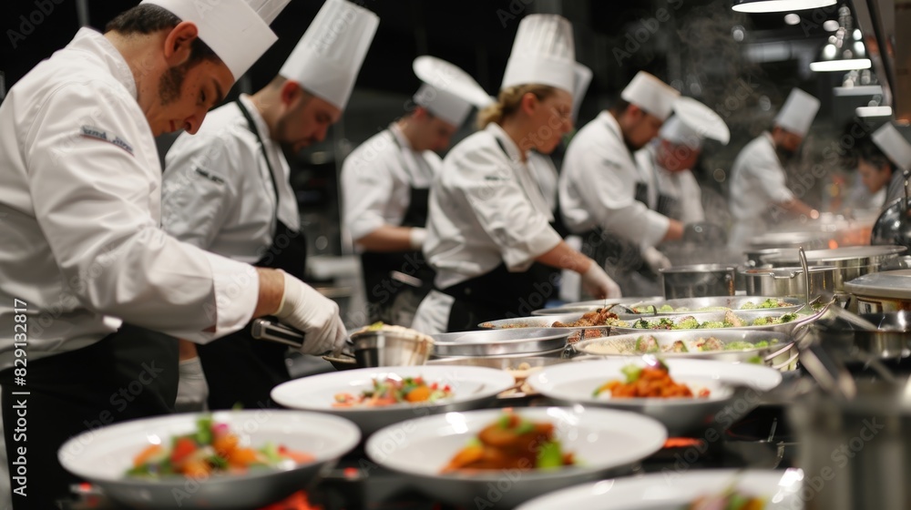 Amidst the heated competition the chefs also shared tips and techniques fostering a sense of community and collaboration in the culinary world.
