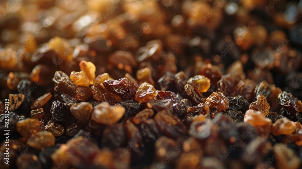 Raisin fruit close-up. Pieces of raisin. Raisin fruit close-up. Pieces of raisin.