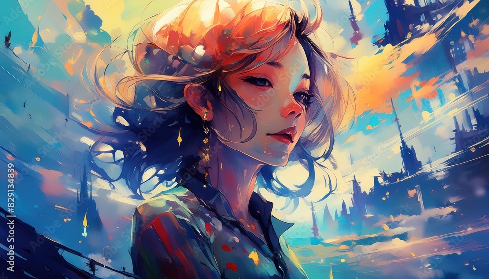 Youth and romance illustration Youth and romance illustration