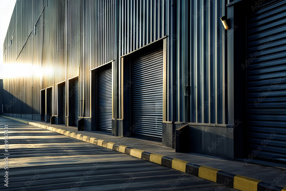 Hangar for Repair Service with Metal Roll Up Shutters Hangar for Repair Service with Metal Roll Up Shutters