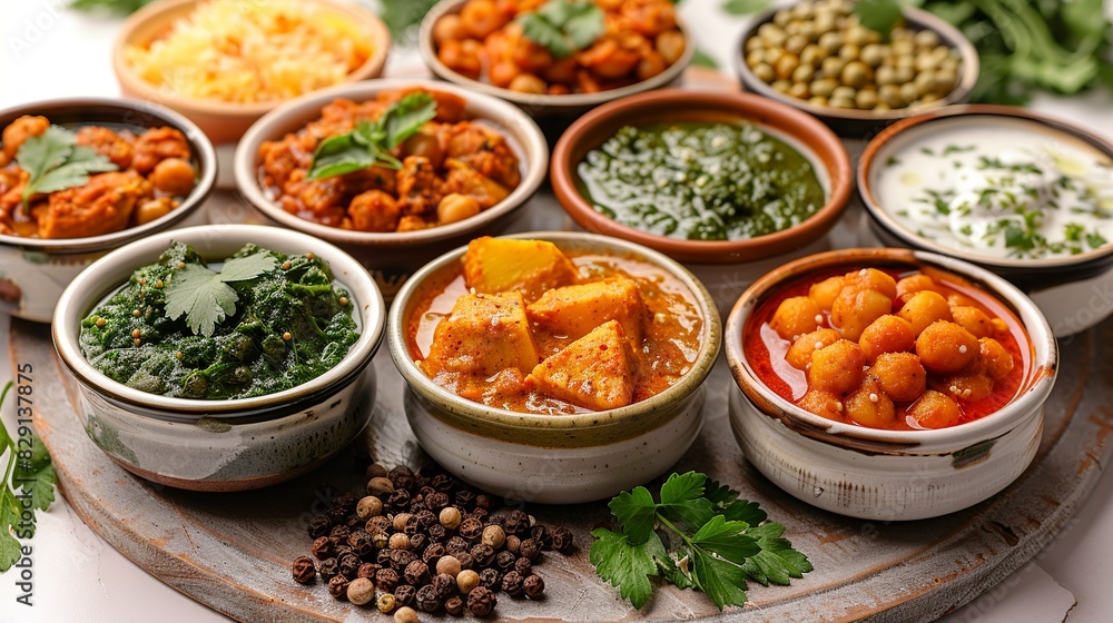 Curry - With roots in India, various curry dishes have become beloved in many countries. isolate on white background Minimal and Simple style Curry - With roots in India, various curry dishes have become beloved in many countries. isolate on white background Minimal and Simple style