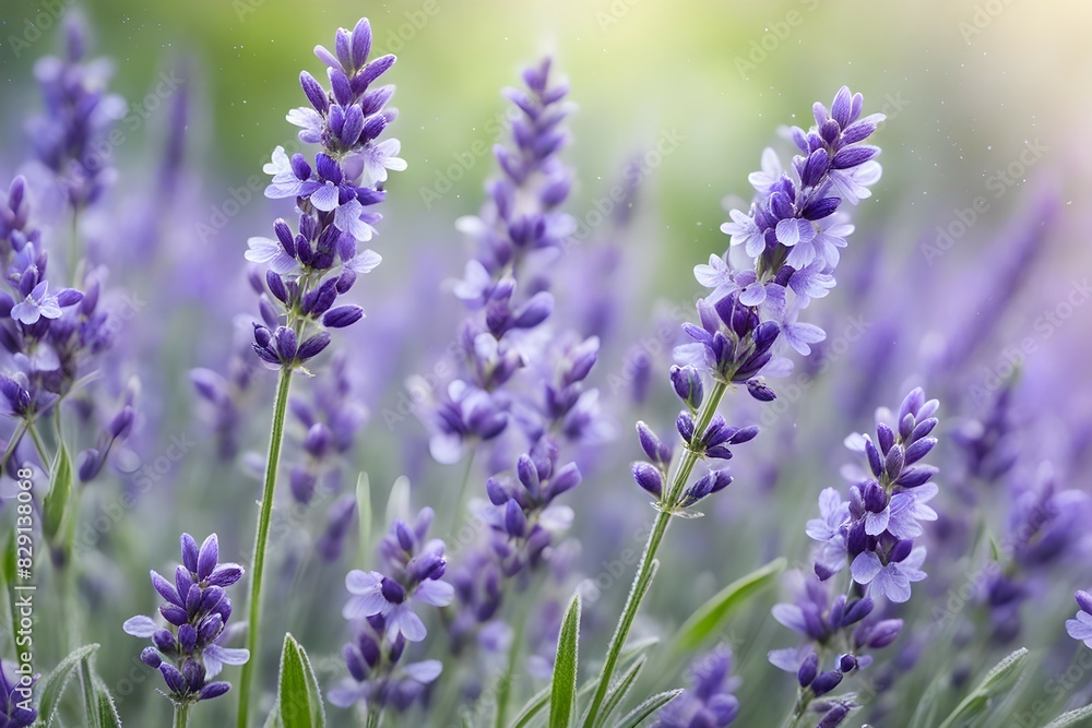 A bunch of purple flowers with a few white flowers in the middle A bunch of purple flowers with a few white flowers in the middle