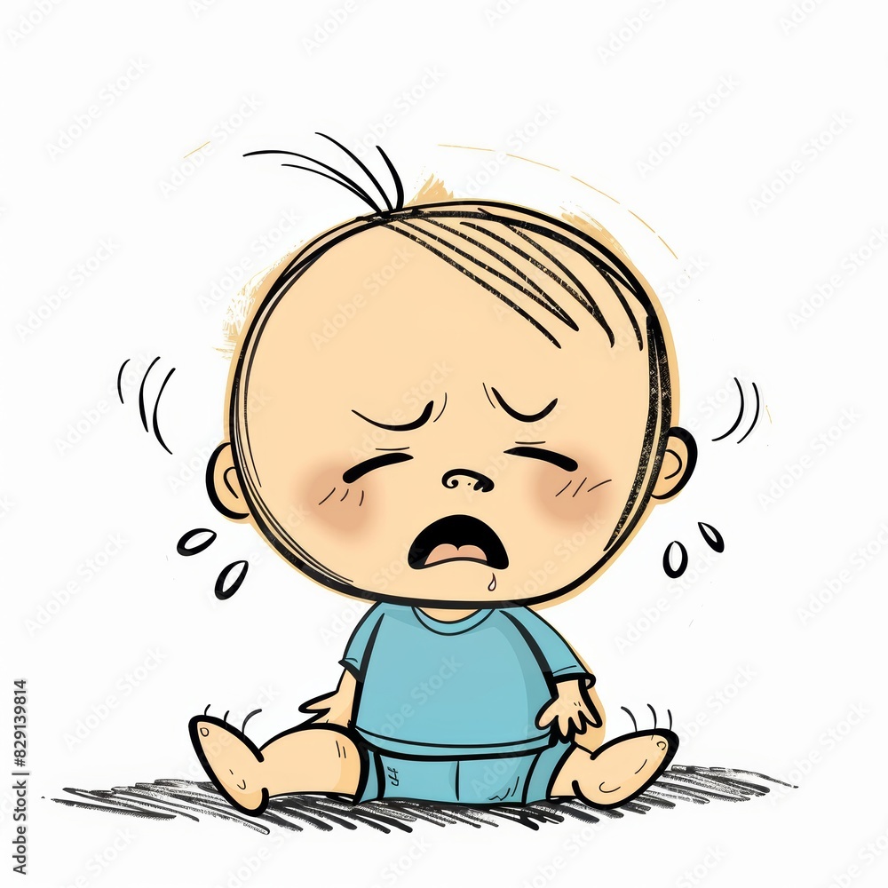 stick figure of crying baby simple draw stick figure of crying baby simple draw