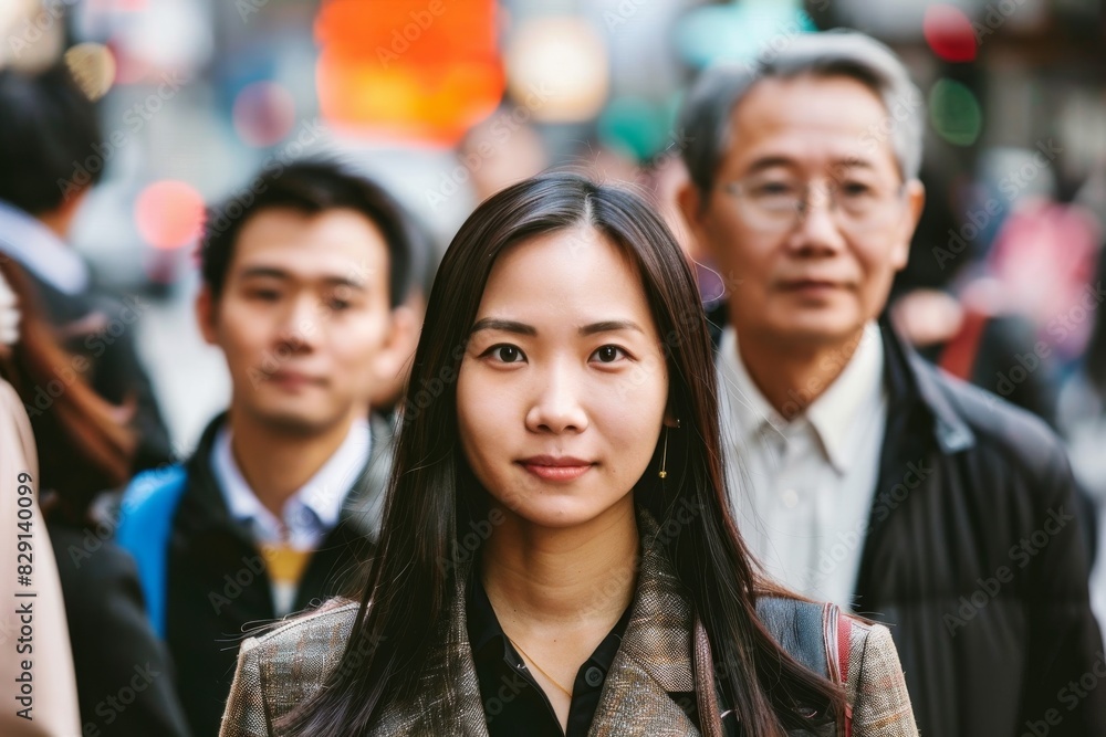 Portrait of Asian business people in Shinjuku, Tokyo, Japan Portrait of Asian business people in Shinjuku, Tokyo, Japan