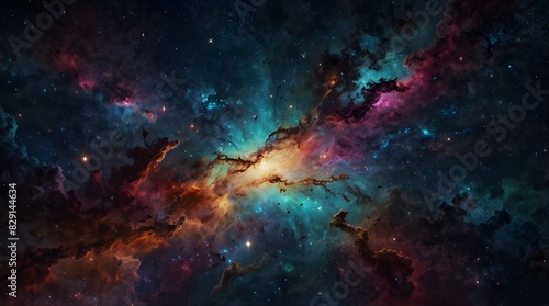 A stunning image of the nebula, showcasing its vibrant colors and intricate patterns. generative ai