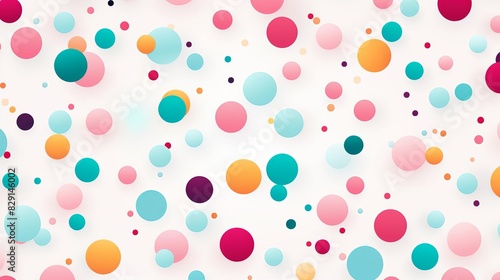 Playful and festive confetti patterns with bright