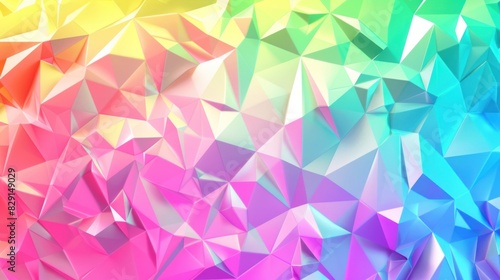 gradient colored triangle abstract background. Multicolor geometric triangle wallpaper,