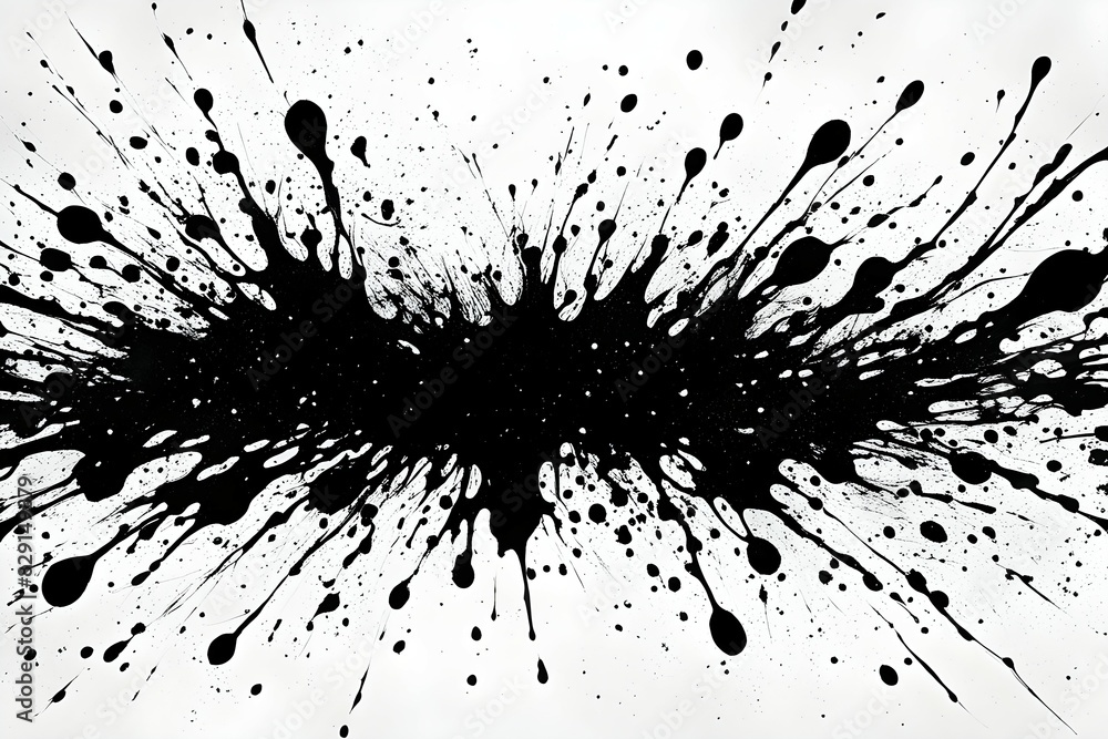A black and white image of a spray paint splatter A black and white image of a spray paint splatter