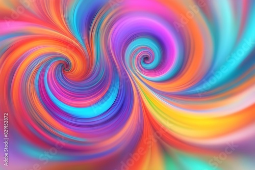 A colorful swirl of colors with a rainbow effect