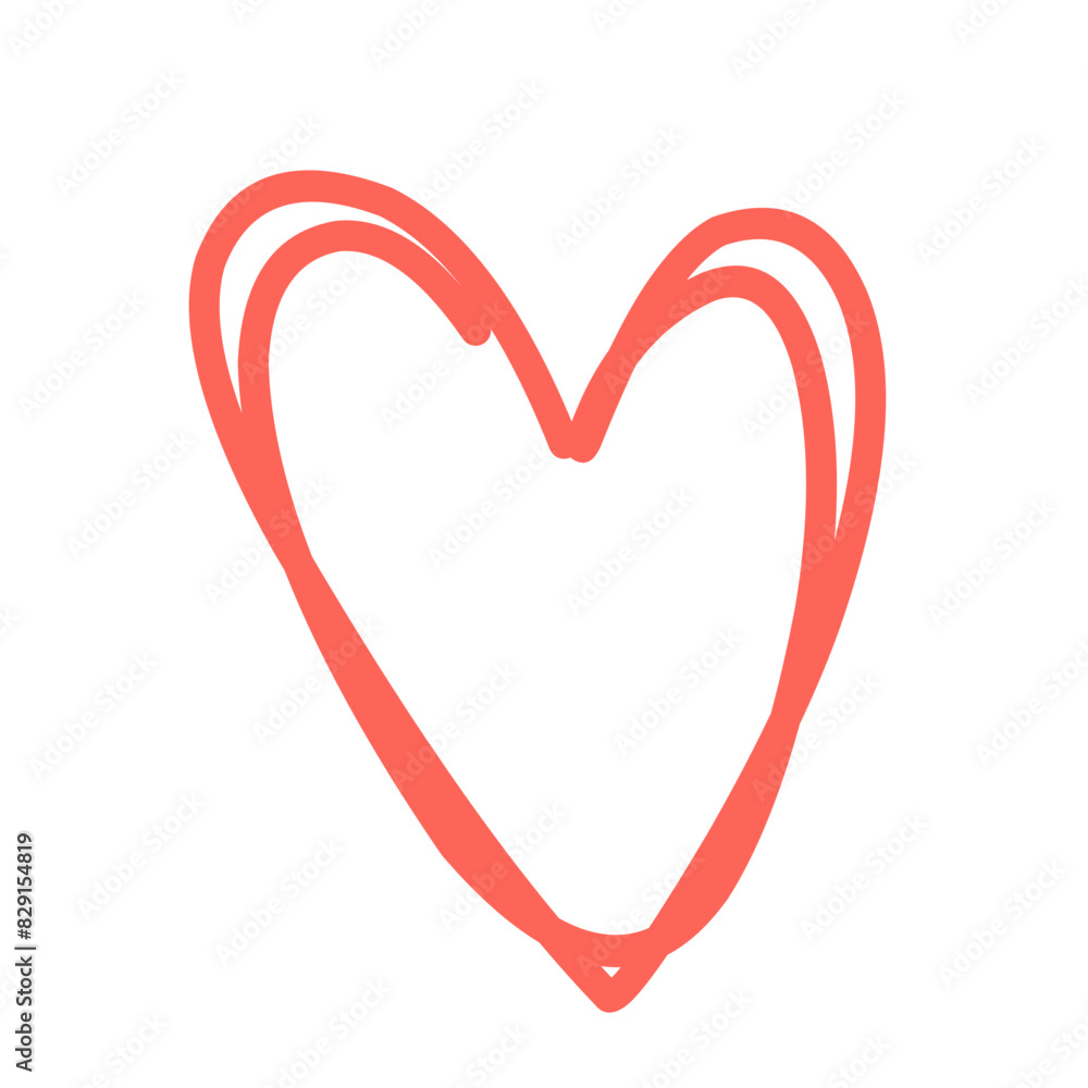abstract heart doodle abstract heart doodle