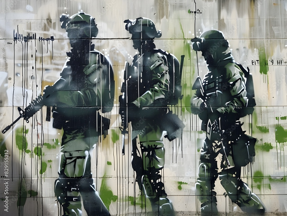 Elite Special Forces Conducting Covert Night-Time Tactical in Urban Environment Elite Special Forces Conducting Covert Night-Time Tactical in Urban Environment
