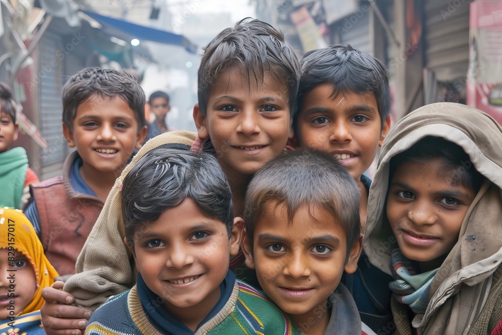 Portrait of a group of kids Portrait of a group of kids