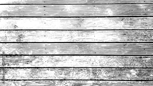 11-42. Wood board Texture Effect - Illustration. Black and white vector textures in scratch background.	