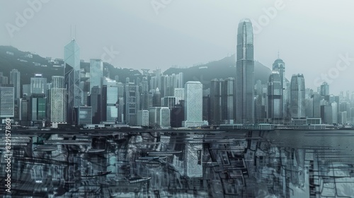 Hong Kong City Skyline and Architectural Landscape 