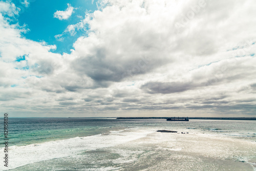 ocean and clouds