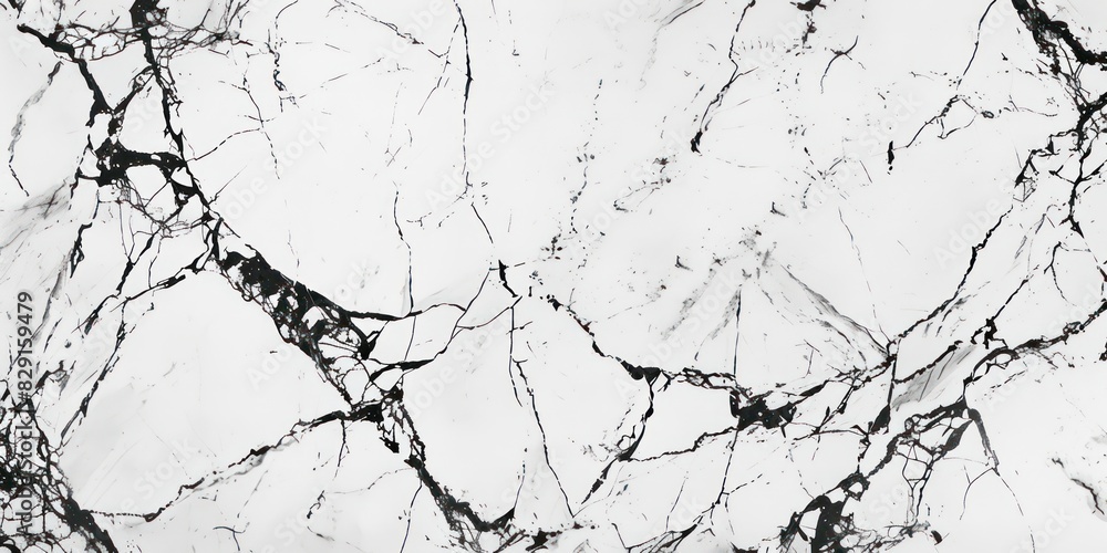 Obraz premium Marble pattern, Abstract black and white marble motif surface, wallpaper background. 
