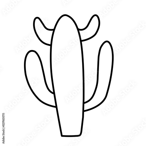 simple cactus outline