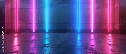 Wallpaper Mural camino con iluminación neón,  el futuro iluminado  Torontodigital.ca