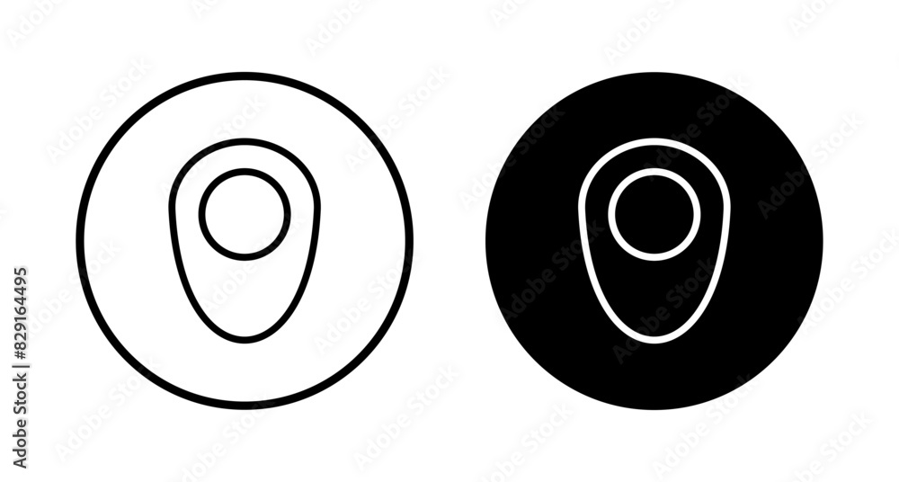 Pin icon vector isolated on white background. Location icon. Map pointer icon. Point. Locator. Address Pin icon vector isolated on white background. Location icon. Map pointer icon. Point. Locator. Address