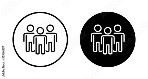 people icon vector isolated on white background. person icon. User vector icon