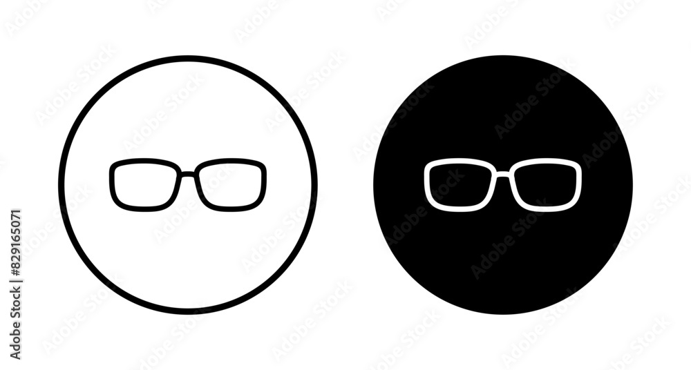 Glasses icon vector isolated on white background. Stylish Eyeglasses. Glasses vector. Optical concept Glasses icon vector isolated on white background. Stylish Eyeglasses. Glasses vector. Optical concept