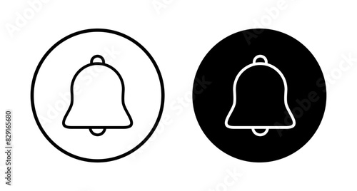 Bell Icon vector isolated on white background. Notification symbol. Bell vector icon