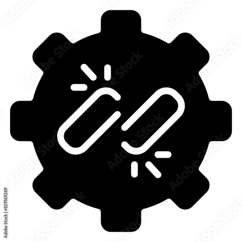 disconnect icon, glyph icon style