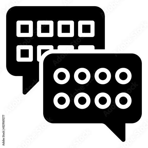 Translate icon, glyph icon style