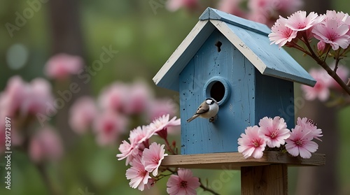 pink bird house © Aamar