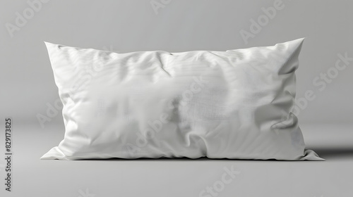 white pillow isolated on white background