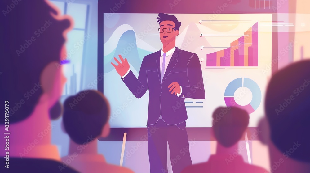 Presentation by Young Businessman Speaker or Owner Presentation by Young Businessman Speaker or Owner