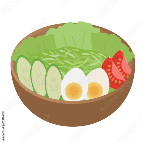 サラダのイラスト